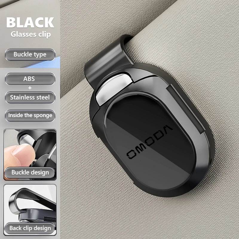 Universal Car Sunshade Sunglasses Storage ID Card Glasses Clip For Chery Omoda 5 C5 E5 C9 9 EV PHEV 2025