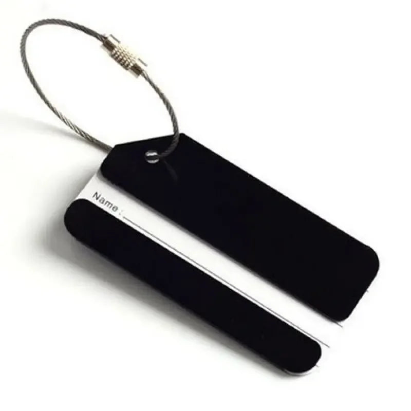 1pc Aluminum Alloy Luggage Tag for Travel Airport Train Station Suitcase Tag Flight Travel Accessories Luggage Mark Signboard
