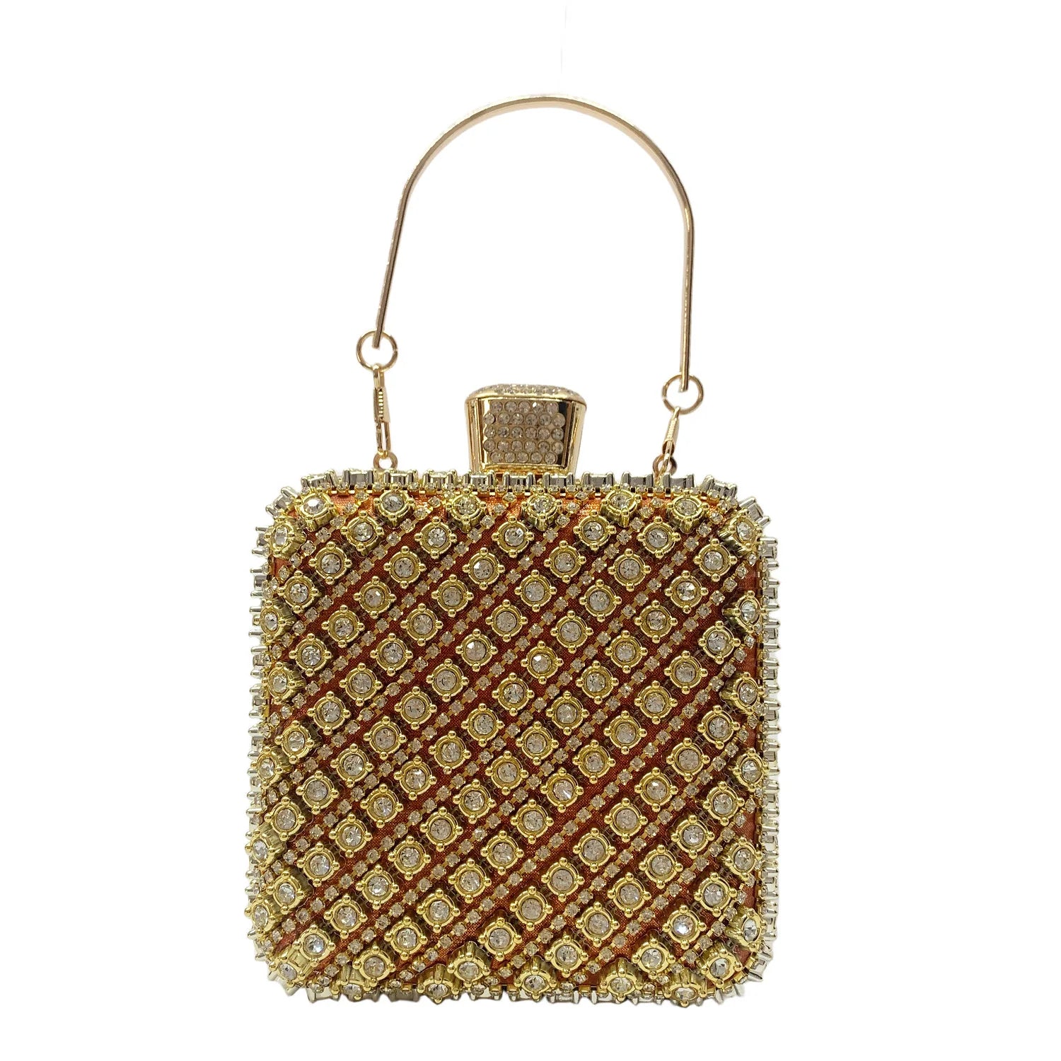 New Woman Bling Gems Evening Clutch Bags Lady Gold/Purple/Blue Diamonds Party Handbag Wedding Bag Bridal Handbags Crystals Purse