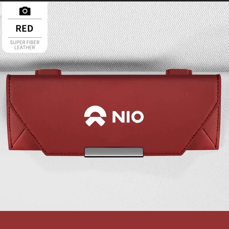 For NIO EL8 ET5 EL6 ET7 EL7 ET5 ES8 ET9 ES6 EC7 ES7 Car Accessories Car Visor Sunglasses Glasses Holder Glasses Case Clip Box