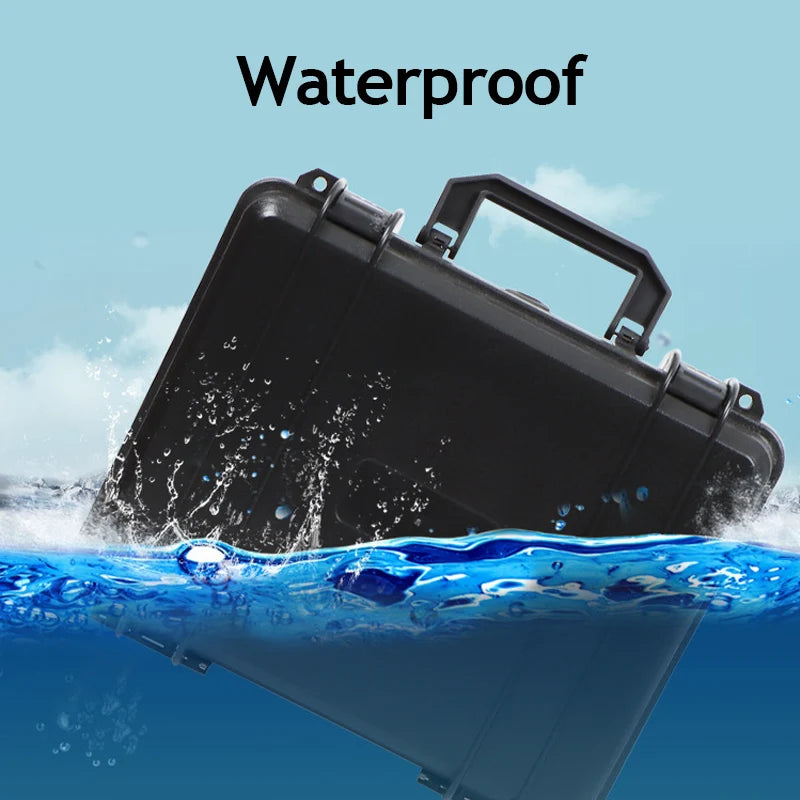 Waterproof Hard Toolbox Portable Plastic Suitcase Tools Impact Resistant Precision Equipment Tool Box  with Sponge Storage Box
