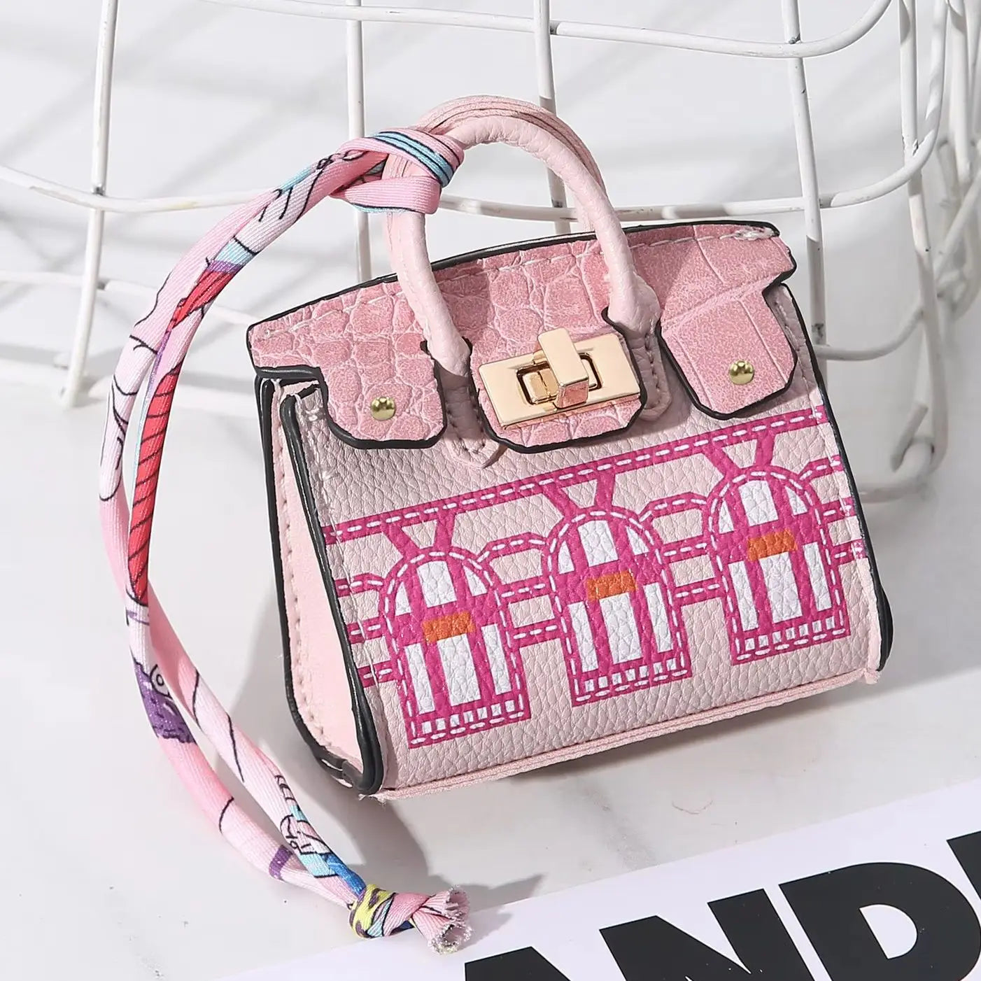 New Mini House Small Bag, Handheld, Portable, Hand Rope, Bluetooth Earphone Bag, Zero Wallet, Multi Functional Small Bag