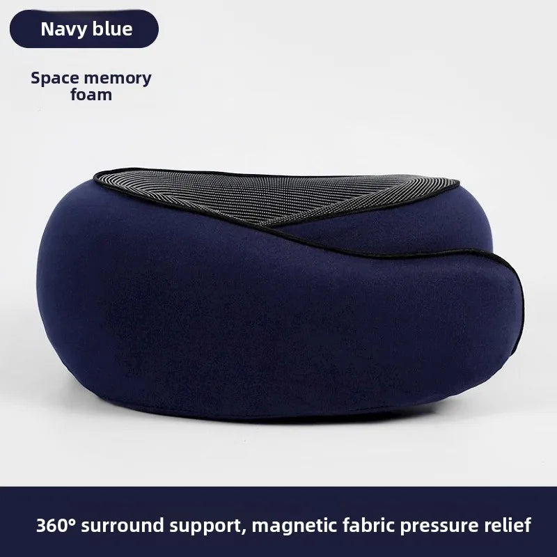 Soft Memory Foam U Neck Pillow Lightweight Foldable Airplane Travel Car Rest Cervical Support Sleeping Pillow