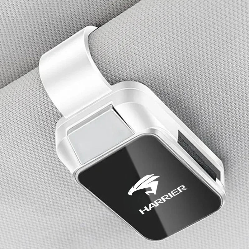 Car Sun Visor Carbon Glasses Sunglasses Clip Holder case Storage for Toyota Harrier G Z Leather Package GR Sport Auto assecories
