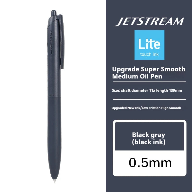 Uni Permanent Ballpoint Pen Jet Stream Anti-slip Cloudy Recycled Eco Shell Friction Super Smooth Ink Oil Pens Portable Supplies