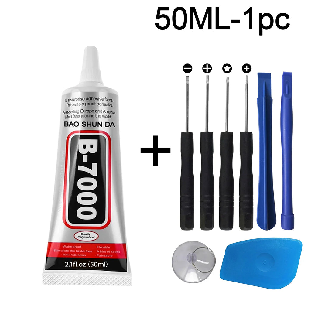 B7000 Transparent Universal mobile phones display Repair Tool Heavy Duty Black waterproof Adhesive T7000 Elastic glue T7000 for display Edge Repair of Tablets and Tablets
