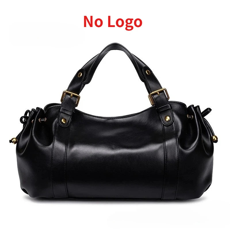 Sac à main à bandoulière Simple pour femmes, sac Boston élégant et polyvalent, sac de travail intérieur en Polyester doux