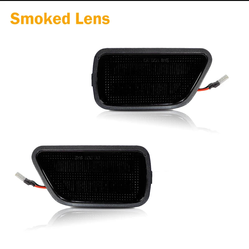 2pcs Red Full LED Rear Side Marker Light For 1997-2001 Honda CR-V Right Passenger, Replace OEM Rear Bumper Sidemarker Lamps T10