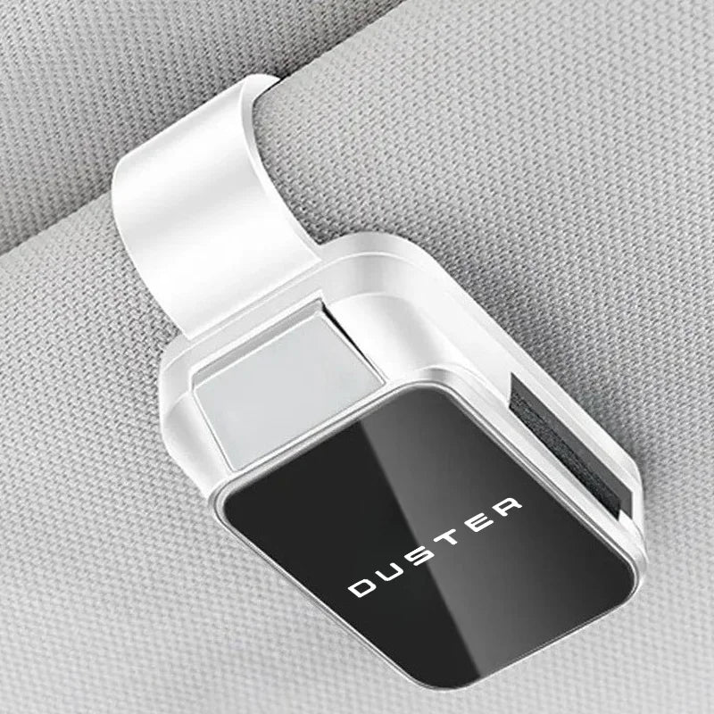 Car Sun Visor Carbon Glasses Sunglasses Clip Holder case Storage for Dacia Duster 2024 2025 2026 Auto assecories Interior