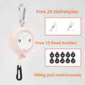Portable Retractable Clothesline Outdoor Travel Camping Hotel Windproof Anti-slip 10M Laundry Hanger Drying Rope Accessories