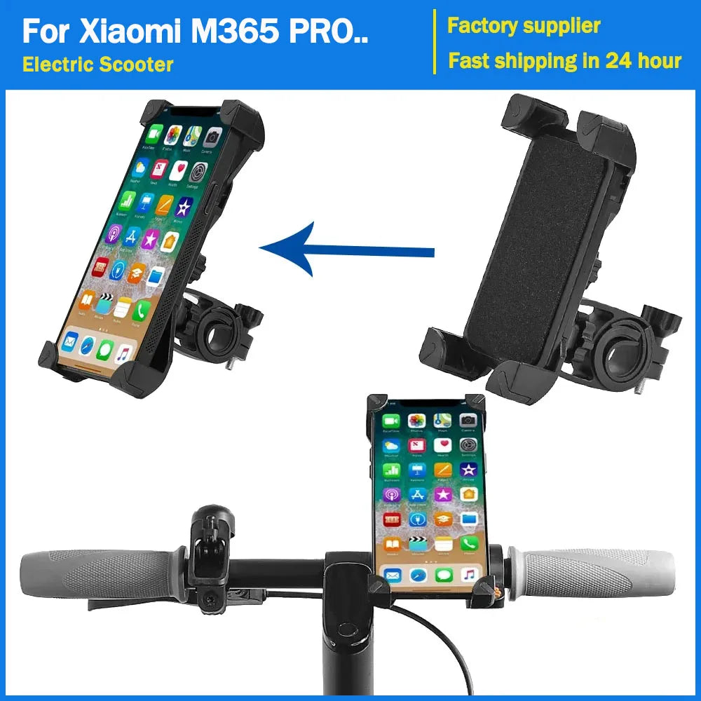 Universal 360° Rotation Cellphone Stand Bracket for Xiaomi M365 Pro 1S Pro2 Mi3 Mi4 Electric Scooter GPS Mobile Phone Holder