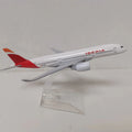 16CM Iberia A350 Airplane Models	Scale 1:400 Metal Alloy Scale Aircraft  Replica Diecast Aviation Collectibles Toy for Boys