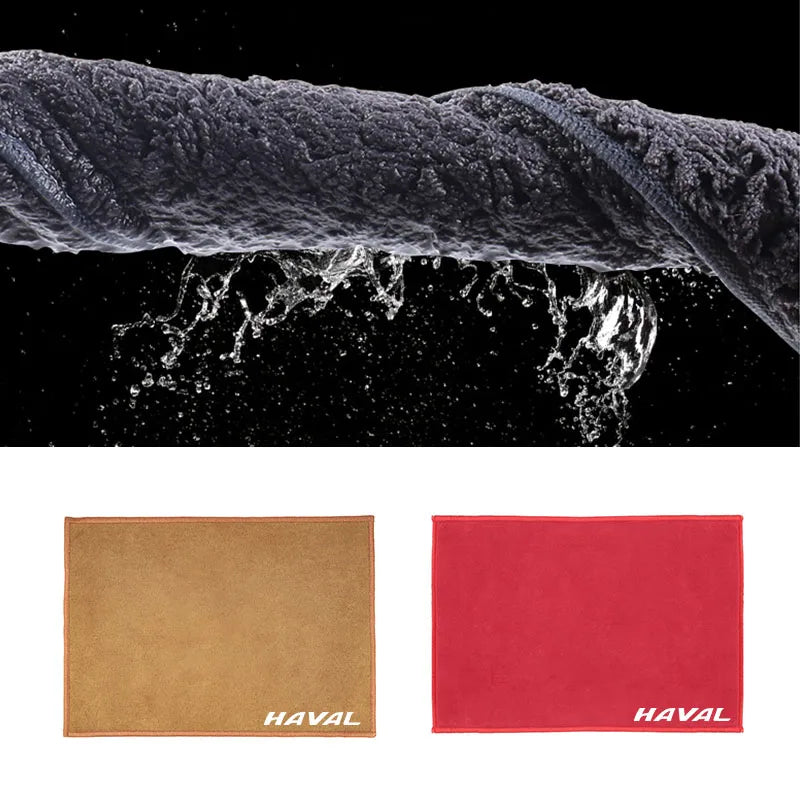 Microfiber Towel Car Logo Cleaning Cloth Car Wash Accessories For Haval H6 Jolion H9 F7X F7 Dargo H1 H2S M6 H3 H4 H5 H7 H8 F5 H2