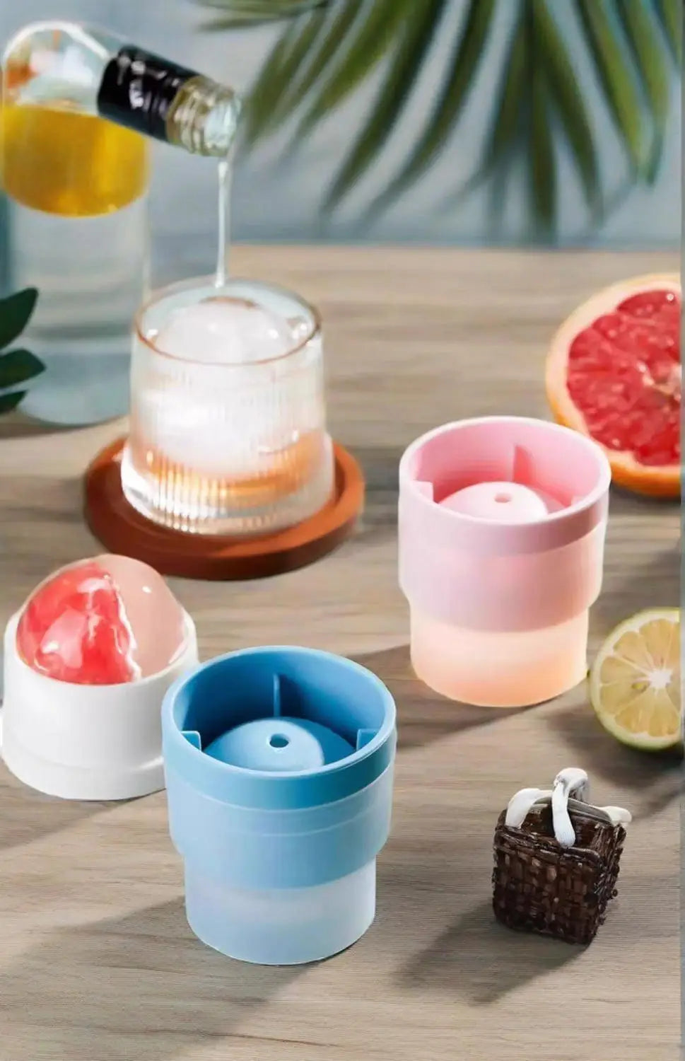Silicone Ice Maker Food Grade Sphere Ice DIY Ice Ball For Cocktail Whiskey Drink Suitable For Party Bar Home Kitchen Supplies