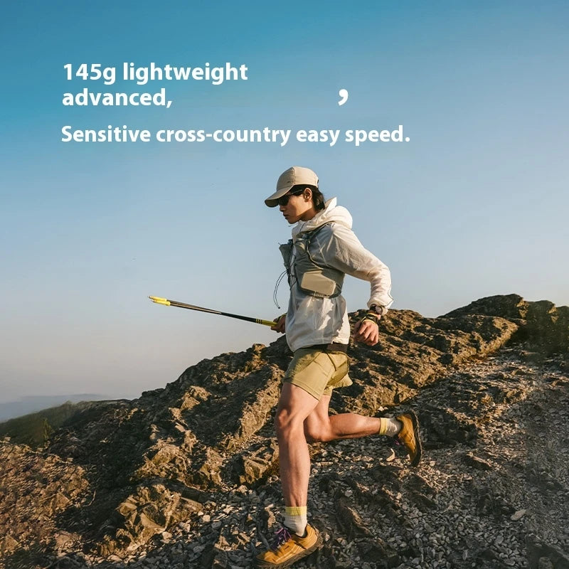 Naturehike Carbon Fiber Folding Walking Stick 4 Sections Lightweight Camping Mountain-climbing Hiking Trekking Pole 110cm 120cm