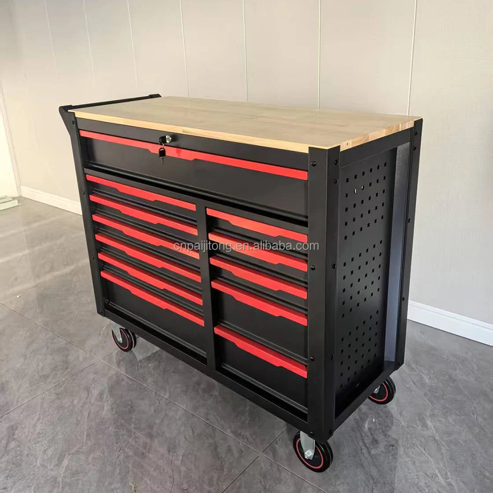 Cheap Tool Chest Rolling Toolbox Workshop Lockable Tool Cabinet with OEM Support with 12 Drawers