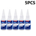 1-5Pcs 502 Instant Strength Adhesive Quick Dry Hydroacrylate Adhesive Leather Rubber Wood Metal Strength Liquid Glue Tool