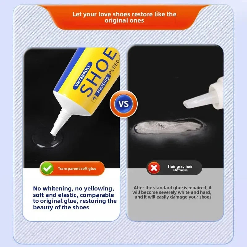 Shoes Repair Adhesive Strong Adhesive Quick-Orying Low Odor Soft Resin Shoe Glue for Fixing Worn Shoes or Boots 1/2/3/5/10pcs