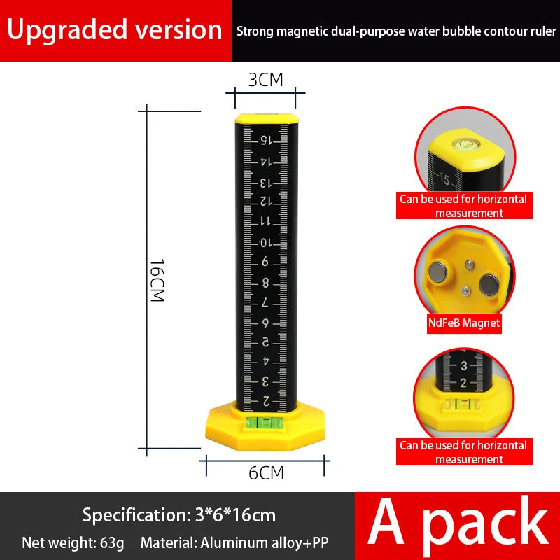 Light Steel Keel Leveling Artifact Ceiling Leveling Special Ruler Equal Height Ruler Gradienter Stick Wall Lay Floor Tiles Tool