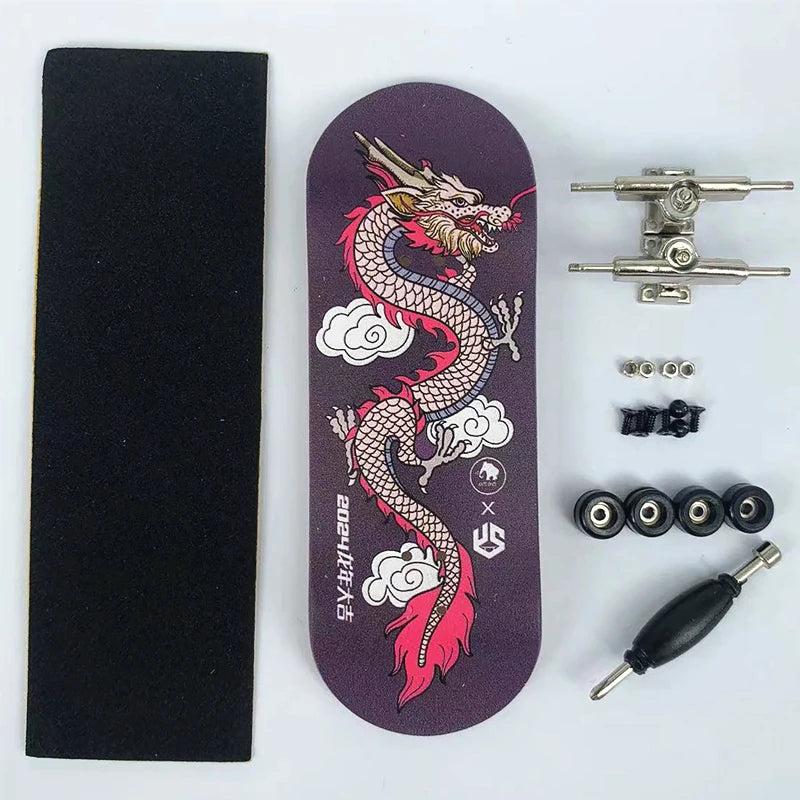 Wholesale Customized 100*34mm Mini Complete Skateboard Fingerboard Finger Board Sets