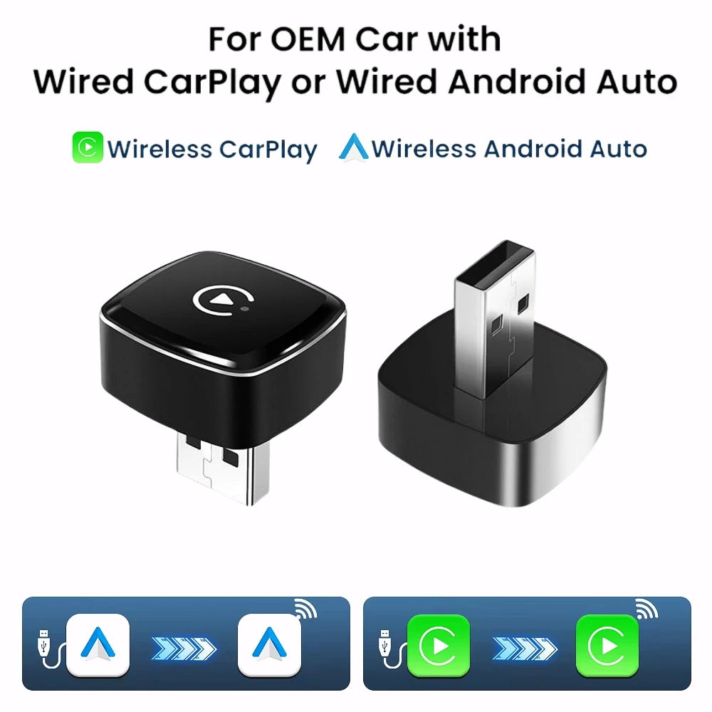 LEXXSON New Wireless Android Auto Adapter Smart Mini Box Plug And Play Universal For VW Toyota Nissan Honda Ford Benz 2025