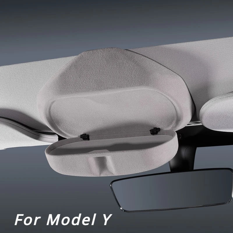 Car Sunglasses Case Glasses Storage Box Holder For Tesla Model 3 Highland 2023 For Model Y/3 Car Glasses Case Box Car Accessorie