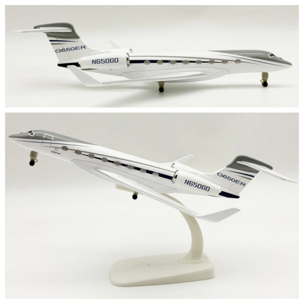 20CM Aircraft Business Jet Gulfstream G650 Aircraft Diecast 1/200 Scale Plane Collectible Miniatures Airplane Diecast Gift