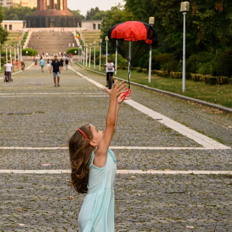 Outdoor Flying Parachute Toy Party Game Group Activity Interactive Stress Relief Fun Gift for Adults Teens