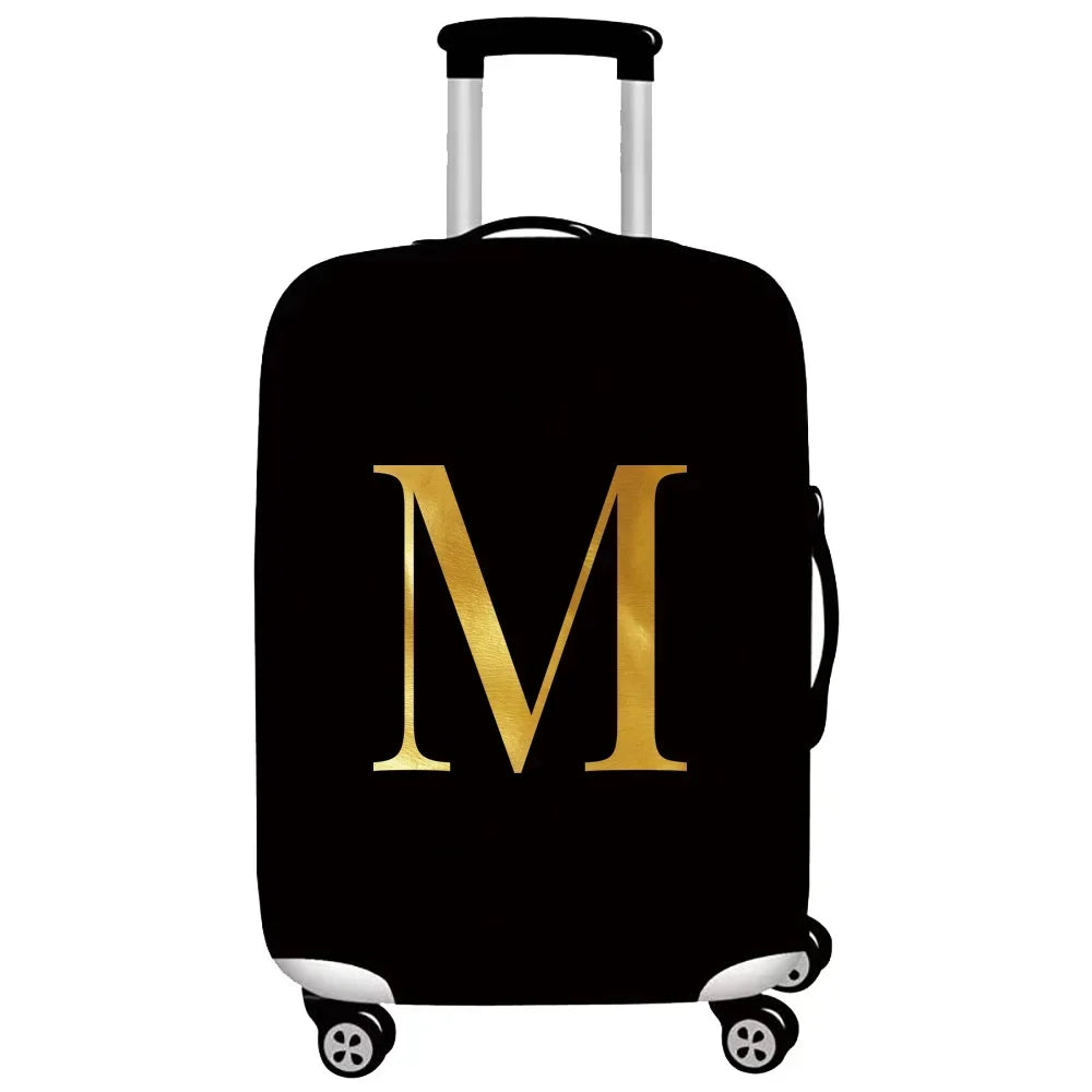 Luggage Protective Cover Thick Elastic Luggage Protective Covers Dust Cover Anti-Scratch Protective Suitcase Cover Letter Series