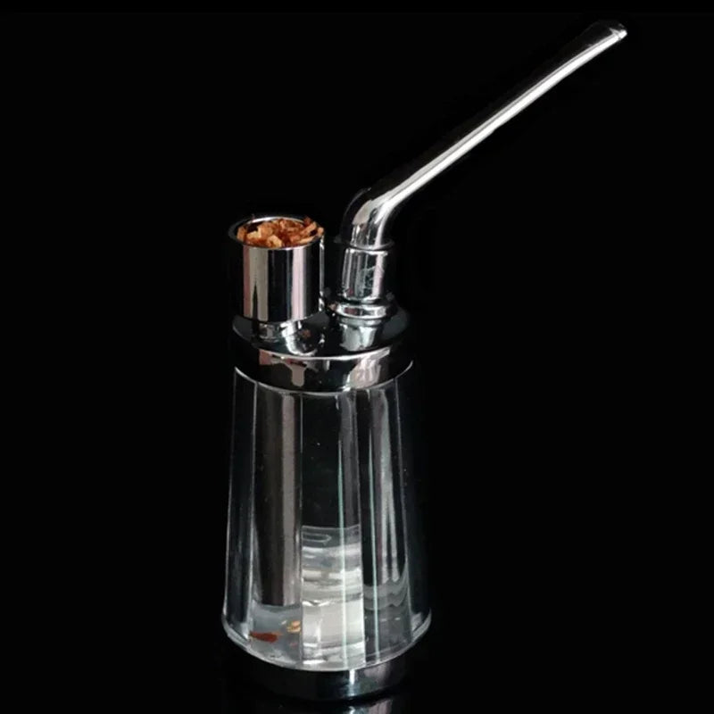 2022 New  Popular Bottle Water Pipe Portable Mini Hookah Shisha Tobacco Smoking Pipes Gift of Health Metal Tube Filter