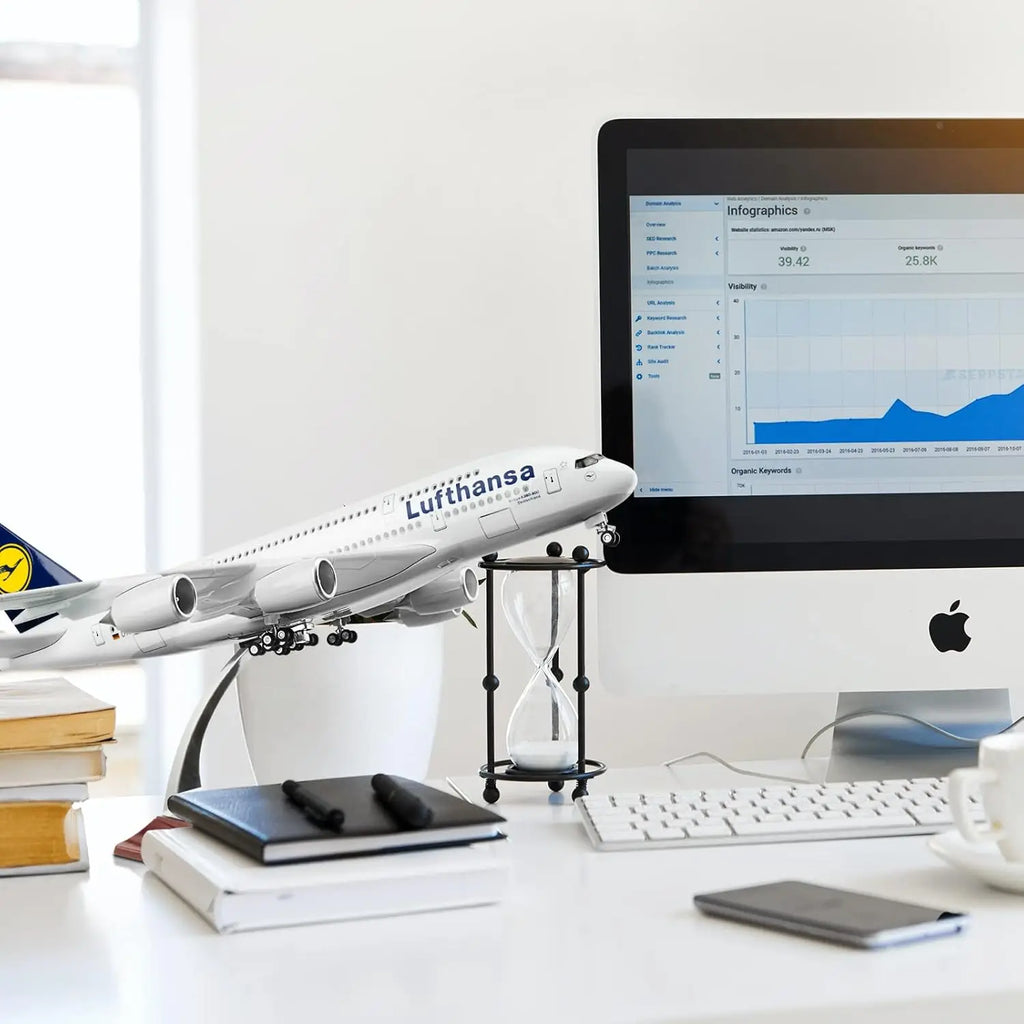 1:160 Scale Lufthansa A380 Diecast Resin Airplane Models kit with Stand Wheel collectible aircraft for  Aviation Enthusiast Gift