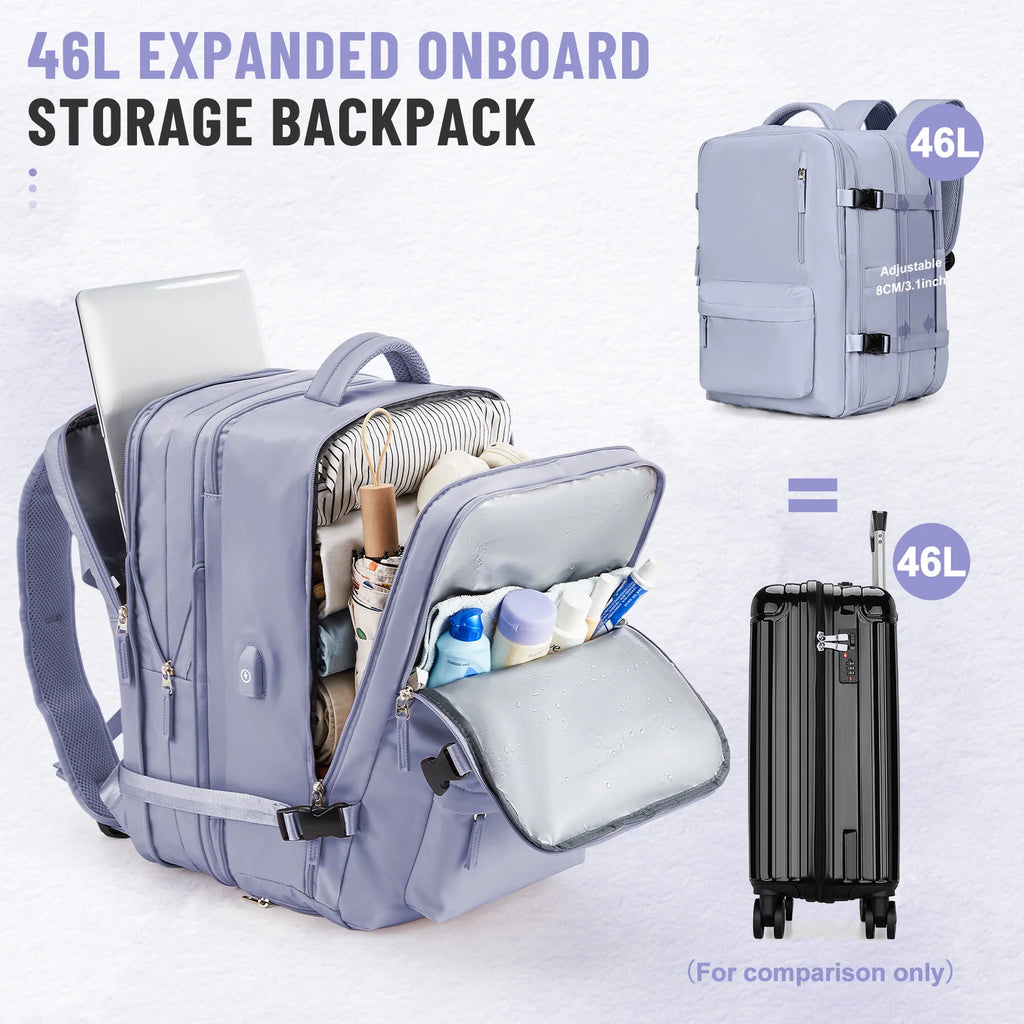 Backpack for Women Men Waterproof Air Travel Backpack Hand Luggage Laptop Bags Large Capacity Expansion Backpack Shoulder Bag
