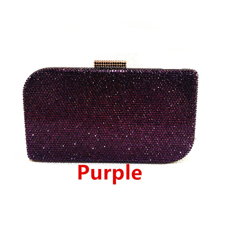 Makeup Rhinestone Wedding Dinner Bag Crystal Hot Diamond Women's Shoulder Evening Bag