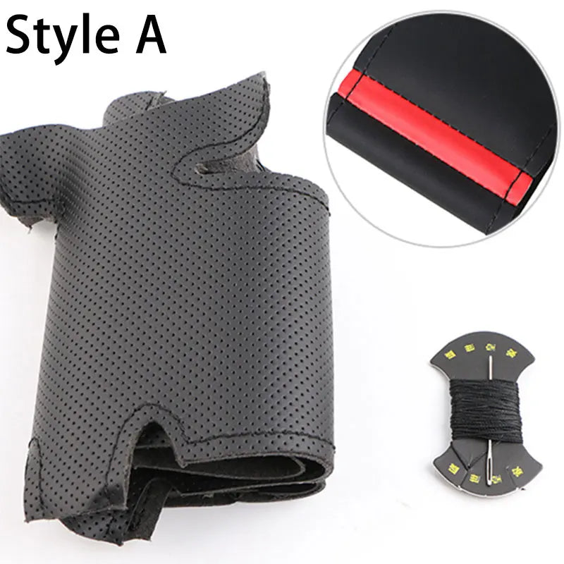 Soft Car Steering Wheel Cover For Fiat Bravo Doblo Opel Combo Grande Punto Linea Qubo Vauxhall Non-Slip Steering Wheel Protector