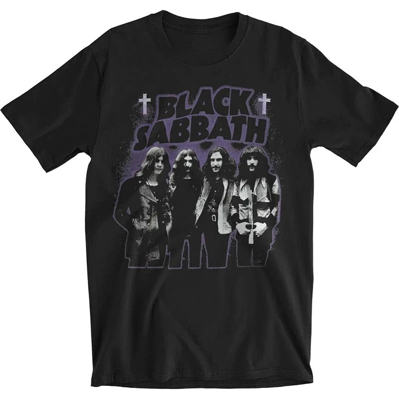 Black Sabbath Band Photo Casual T-shirt Men's and Women's Luxury Band Brand Top 2026 New