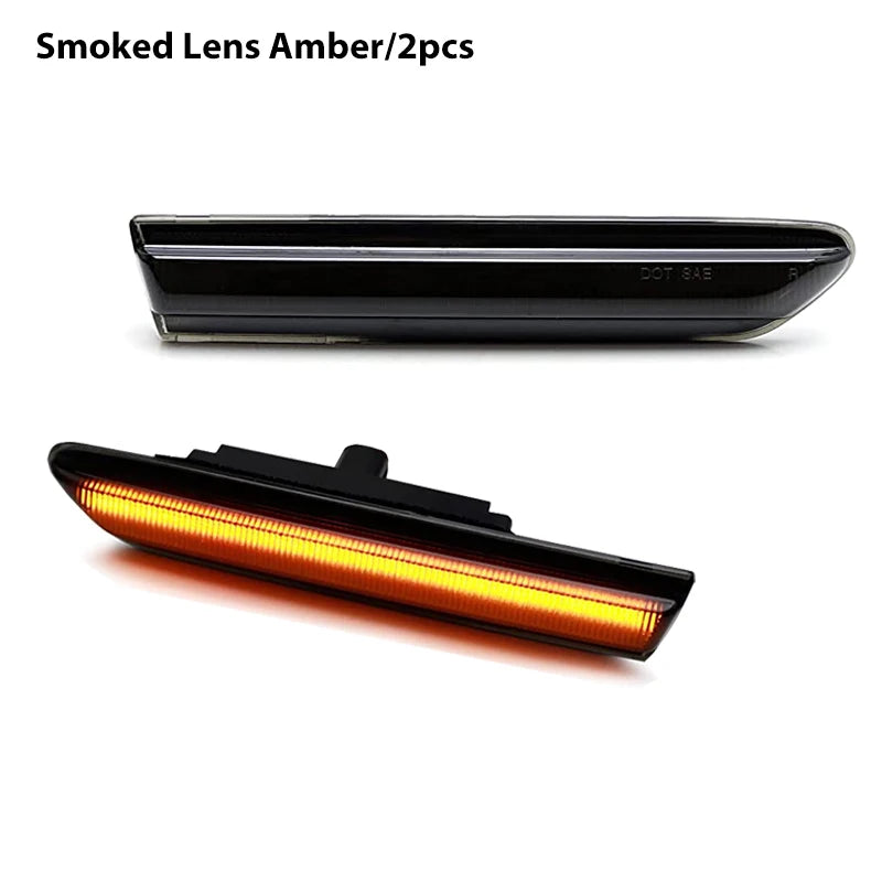 Gtinthebox Canbus Front Amber / Rear Red LED Car Bumper Side Marker Indicator Lights Fender Flare Light For 2004-2008 Acura TL