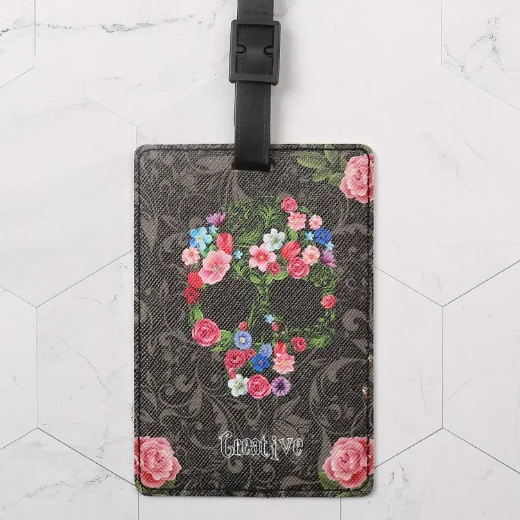 PU Suitcase ID Address Holder Baggage Boarding Tag Portable Label Creative Travel High Quality Travel Accessories Luggage Tag