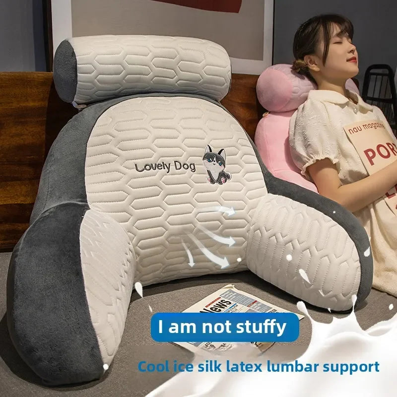 Flash Sale 2025 bedside cushion soft bag waist pillow large backrest bed pillow sofa bed dormitory reading throw pillow tatami