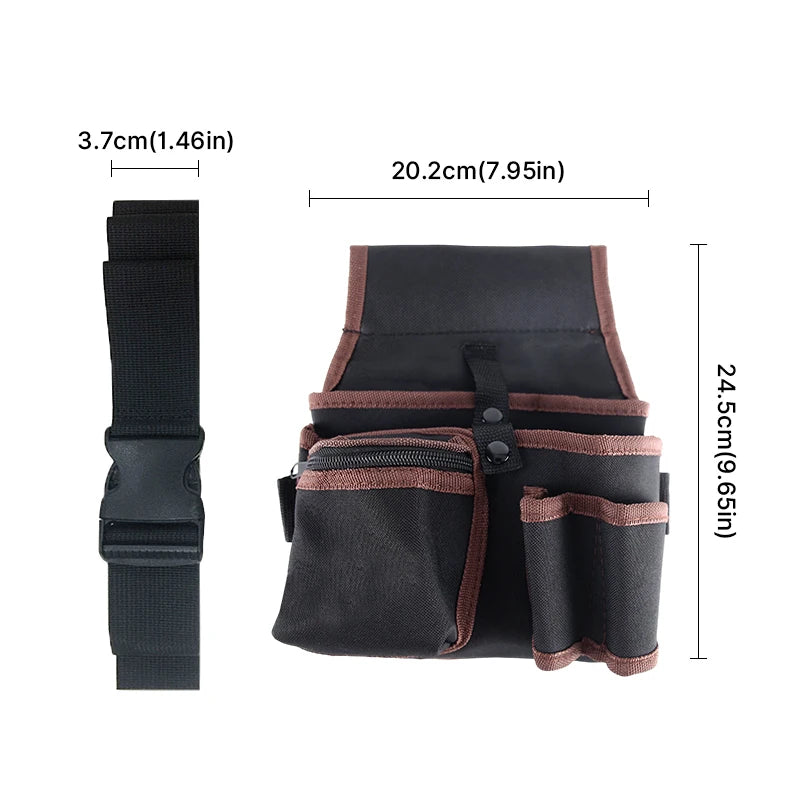 HUHAO Electrician Tools Belt Storage Waist Bag Screwdriver Holster Working Holder Drill Organizer Pouch Versatility Tool kit