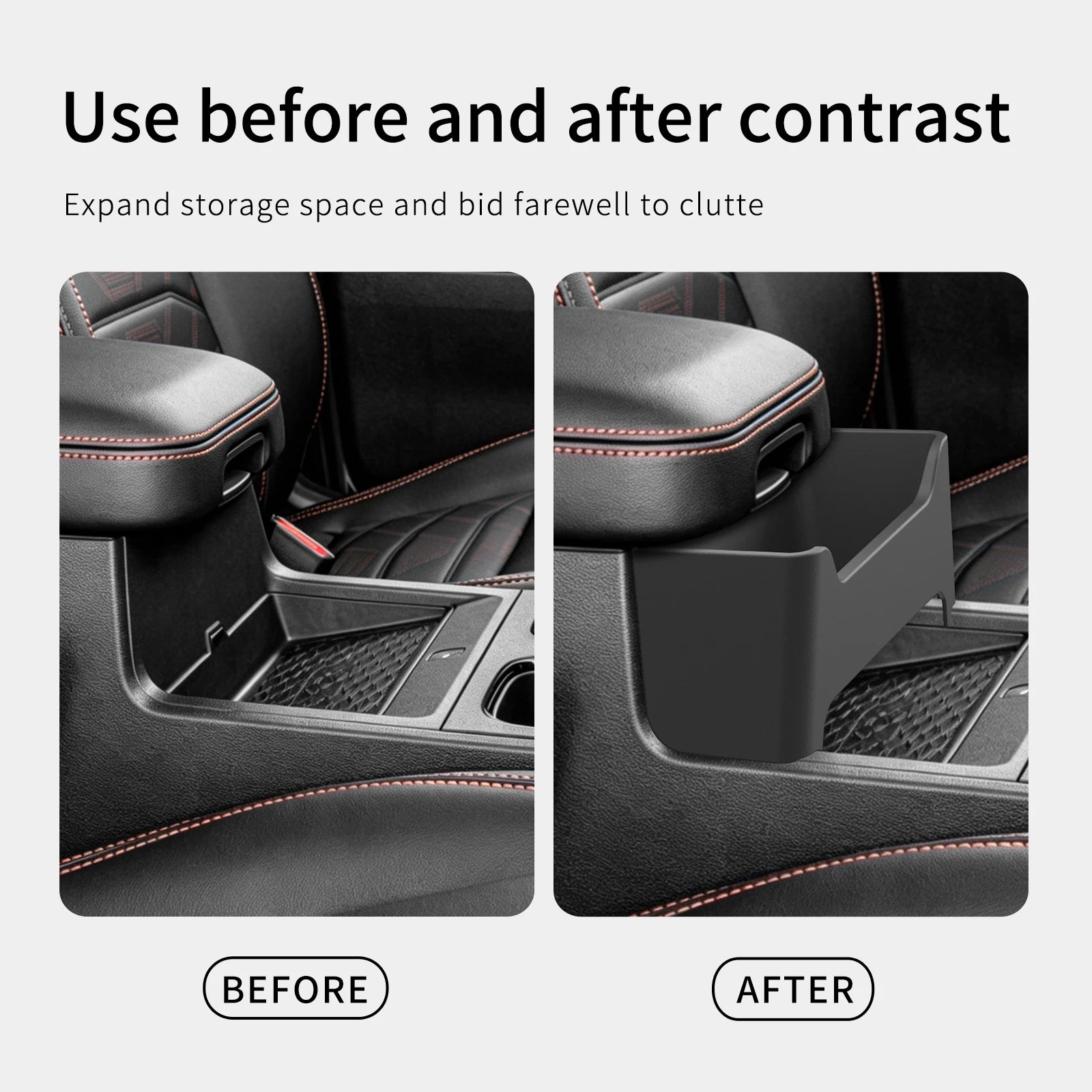 for Nissan Frontier 2022-2025 Car Storage Box Interior Accessories Center Console Armrest Box Hanging Organizer Case Box