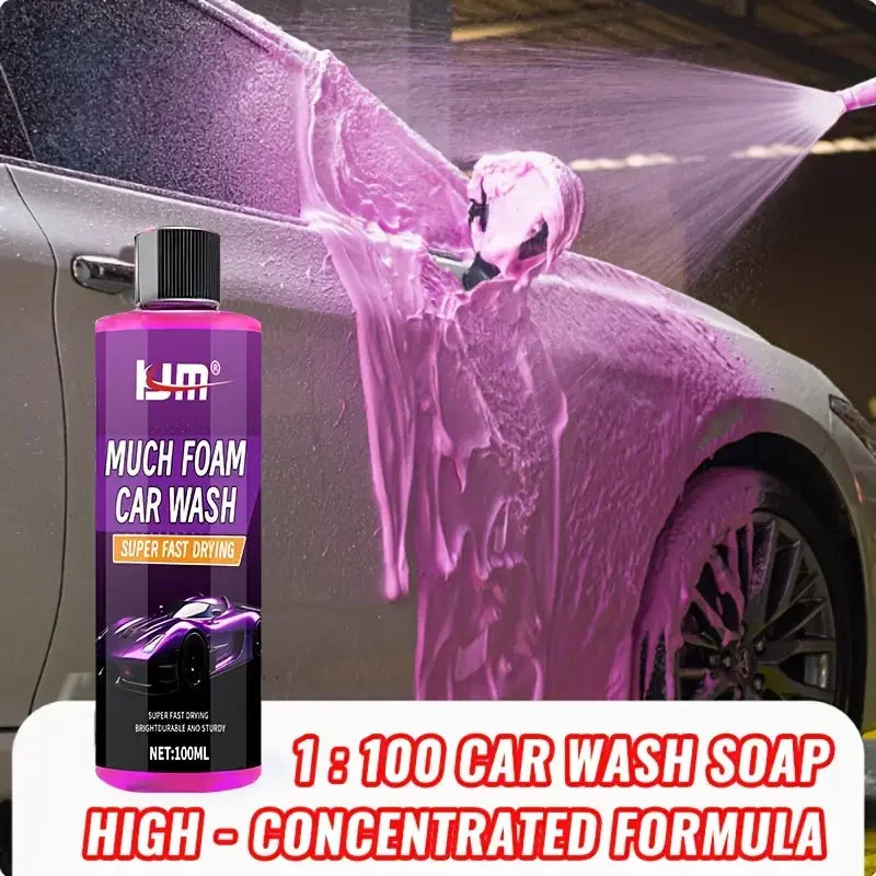 KJM 100ML Foam Car Wash Concentrate - Bucket Wash System Compatible Foam Cannon & Foam Gun Compatible Car Wash Soap