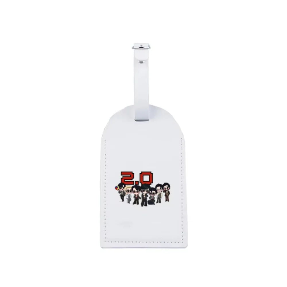 Personalized Customized Arirang 2.0 World Tour 2026 PU Luggage Tag, Sturdy Travel Bag ID Label, Ideal Kpop Fan Gift