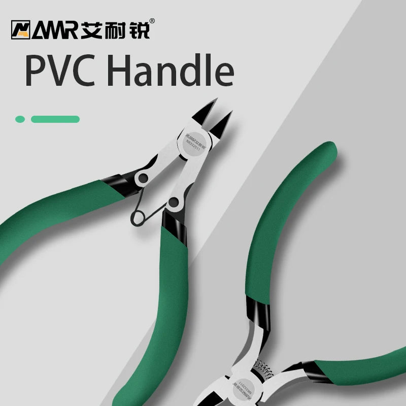 AMR Mini 4.5in Pliers Diagonal Pliers Needle Nose Cutter Handcraft Beading Insulated Plier For DIY Small Jewelry Pliers Tools