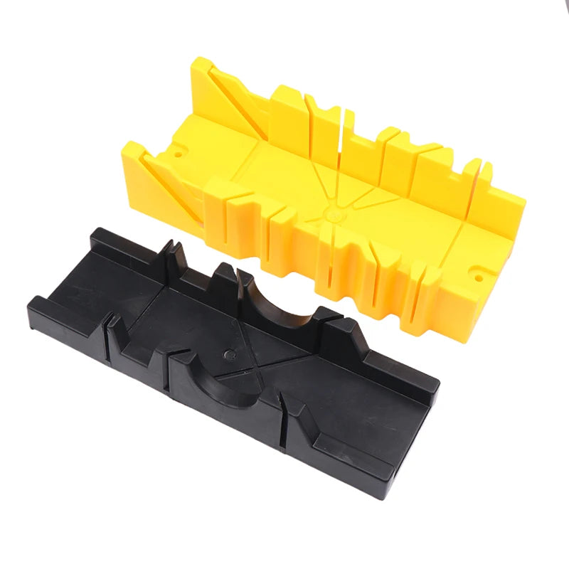 〔Sa〕1Pc 45/90 Degree Wood Cutting Clamping Miter Saw Box Woodworking Angle Cutting For Carpenter Gypsum Oblique Cutting Tool