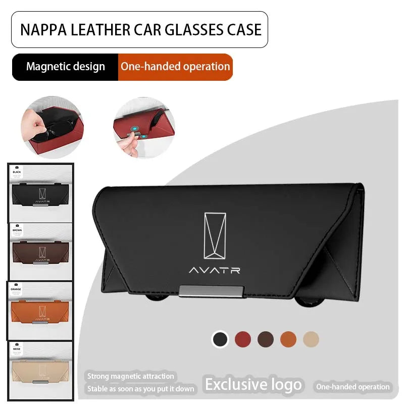 For Avatr 11 07 12 Parts Sticker Interior Key Card Logo Accessories Car Visor Sunglasses Glasses Holder Glasses Case Clip Box