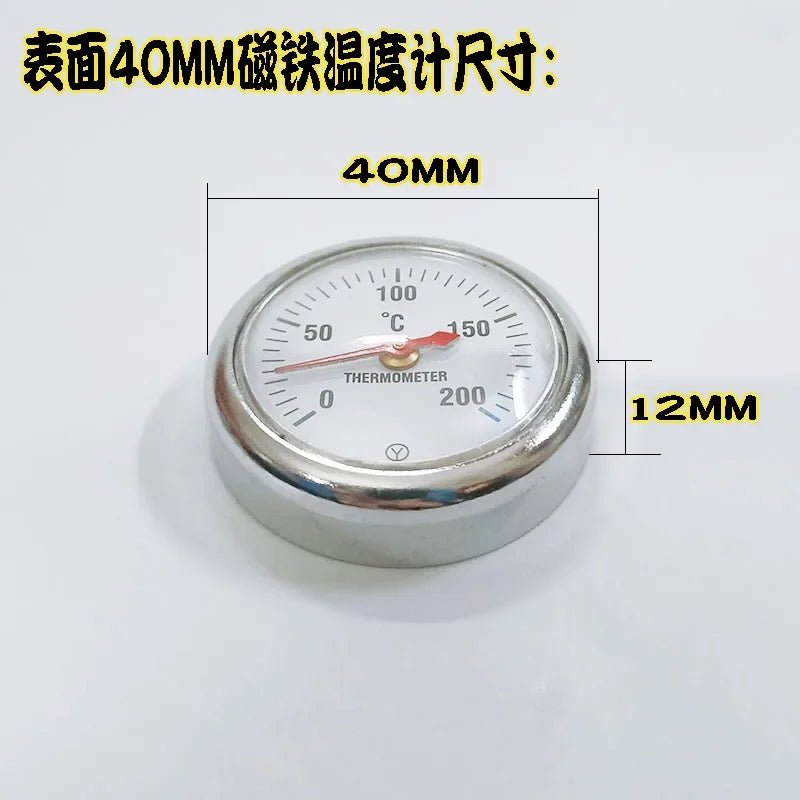 0-100 120 200300 Degrees Mold Surface Magnet Thermometer Mold Temperature Meter Iron Absorption Surface Boiler Thermometer