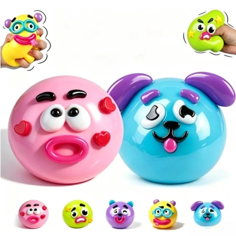 2026 NEW Smushers Squishy, Curiosities Dog Face Swap Squishy Toy, Soft Moldable Cute Slow Rise Squeeze Toy, Relaxing Sensory