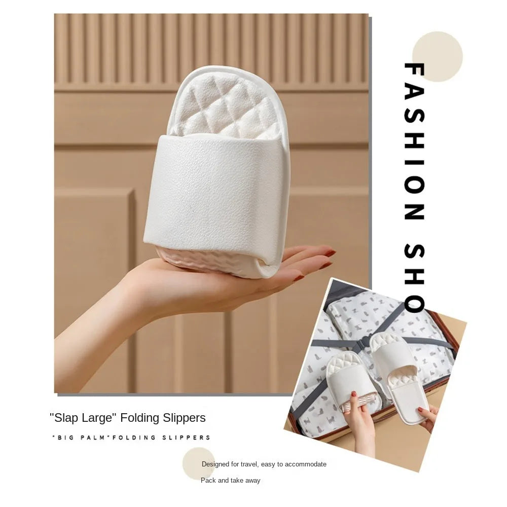 Simple Foldable Slippers Eva Lightweight Couple Slippers Sandals Men Women