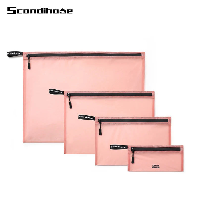 Waterproof Travel Storage Bags Set Lightweight Nylon Packing Cubes Pouch Luggage Organizer Clothes Toiletry Makeup Bag