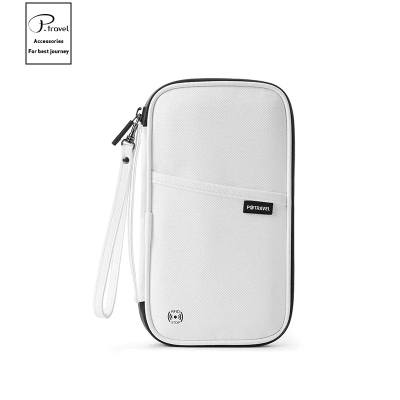 RFID Travel Passport Holder Waterproof Document Organizer Wallet Large Capacity Ticket Card Bag for Men Women Family Trip